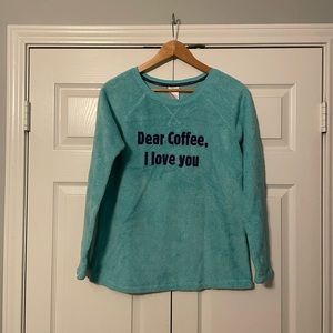 Plush “Dear Coffee” Sweatshirt